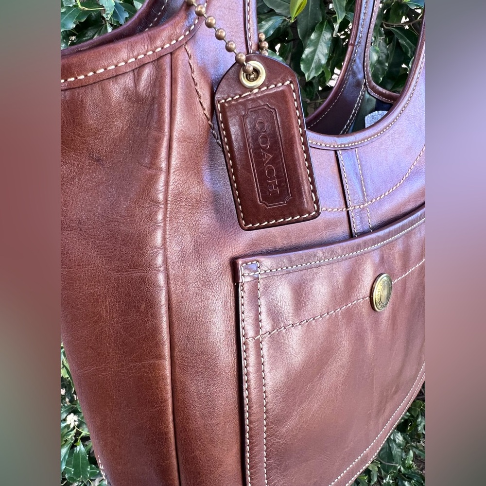 Coach Legacy Ergo 11285 Cognac Leather Shoulder Bag Rare - Picture 7 of 10